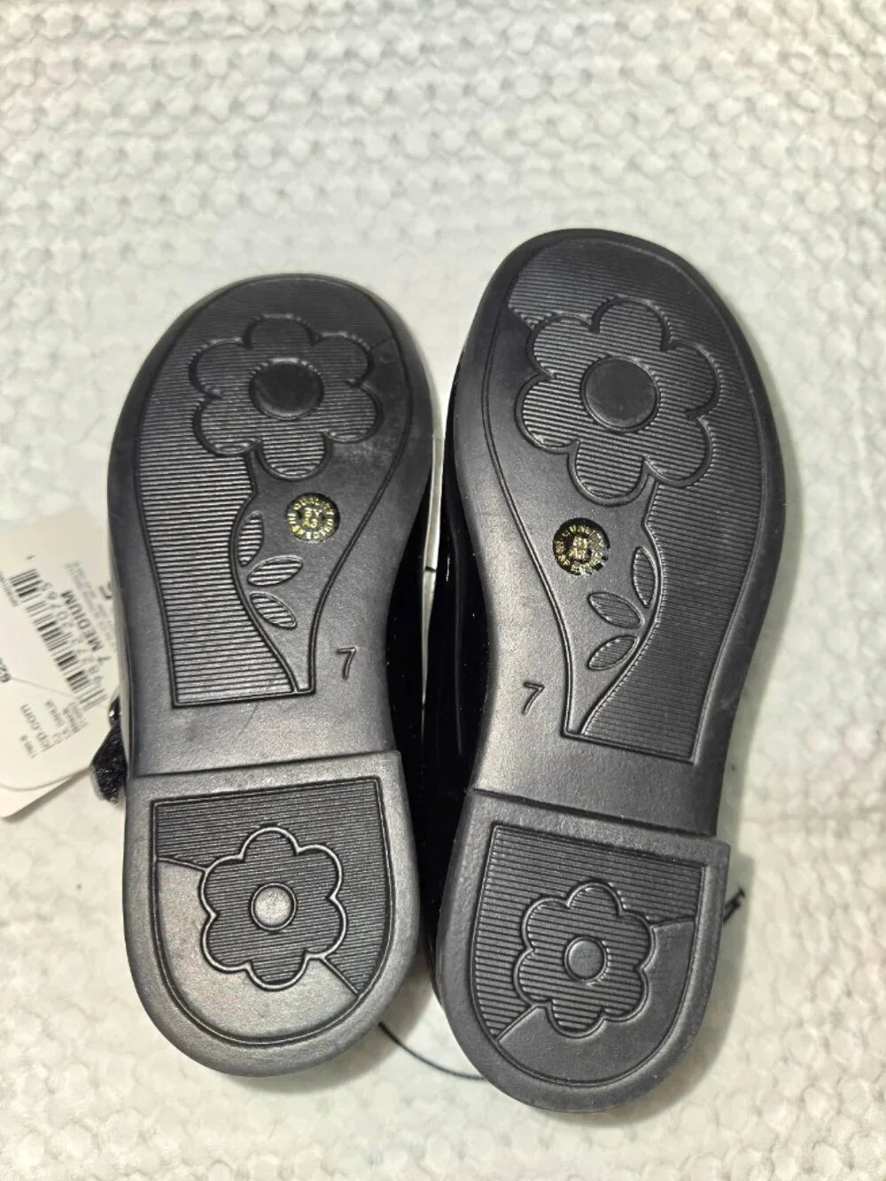 Christie & Jill Lil Dahlia Black Patent Mary Jane Flats NWT Size 7